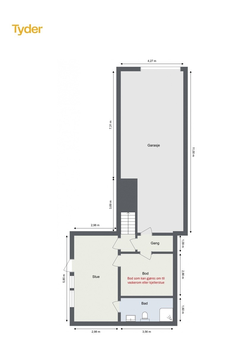 Alternativ plantegning Galleribilde