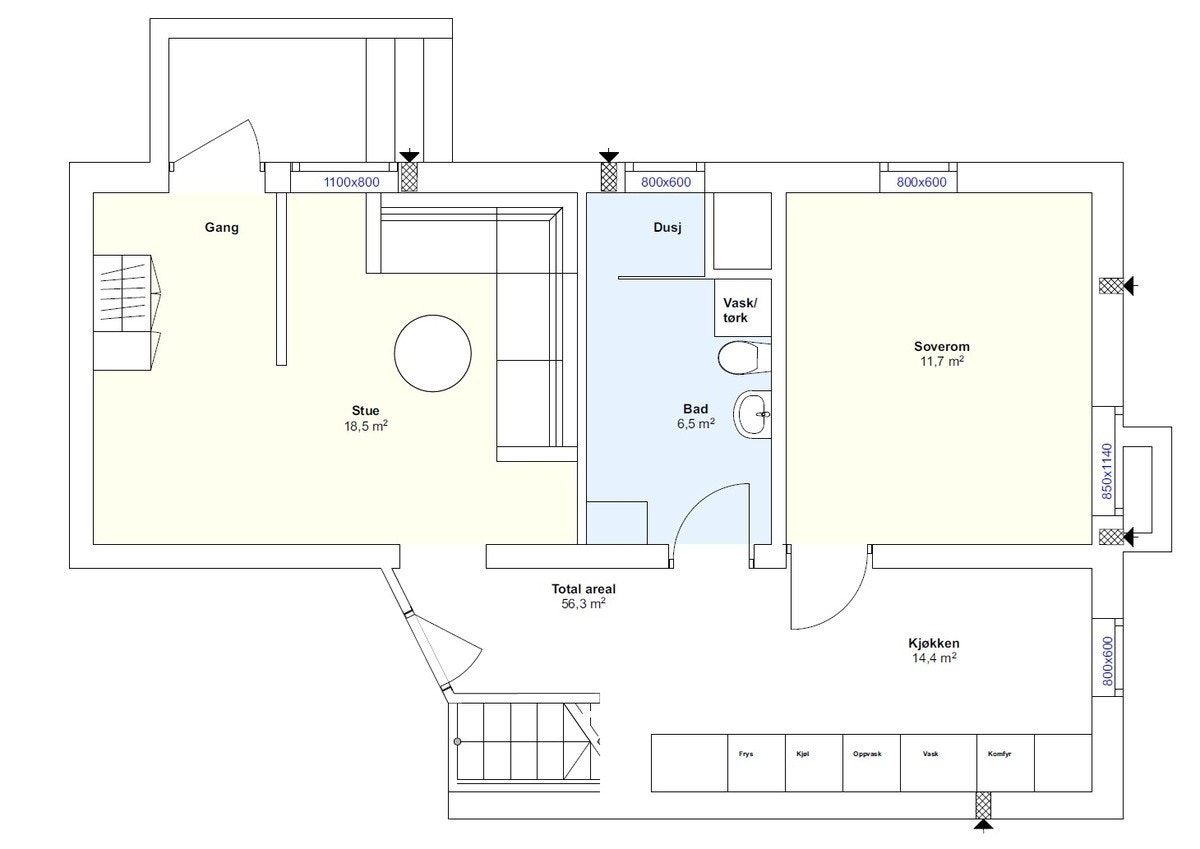 Plantegning Galleribilde