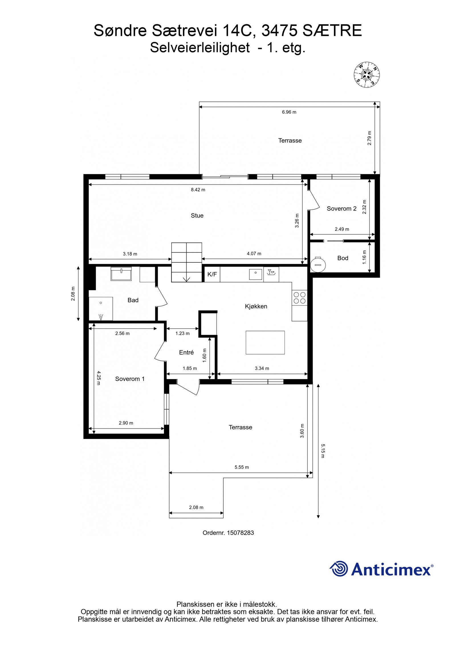 Plantegning. Galleribilde