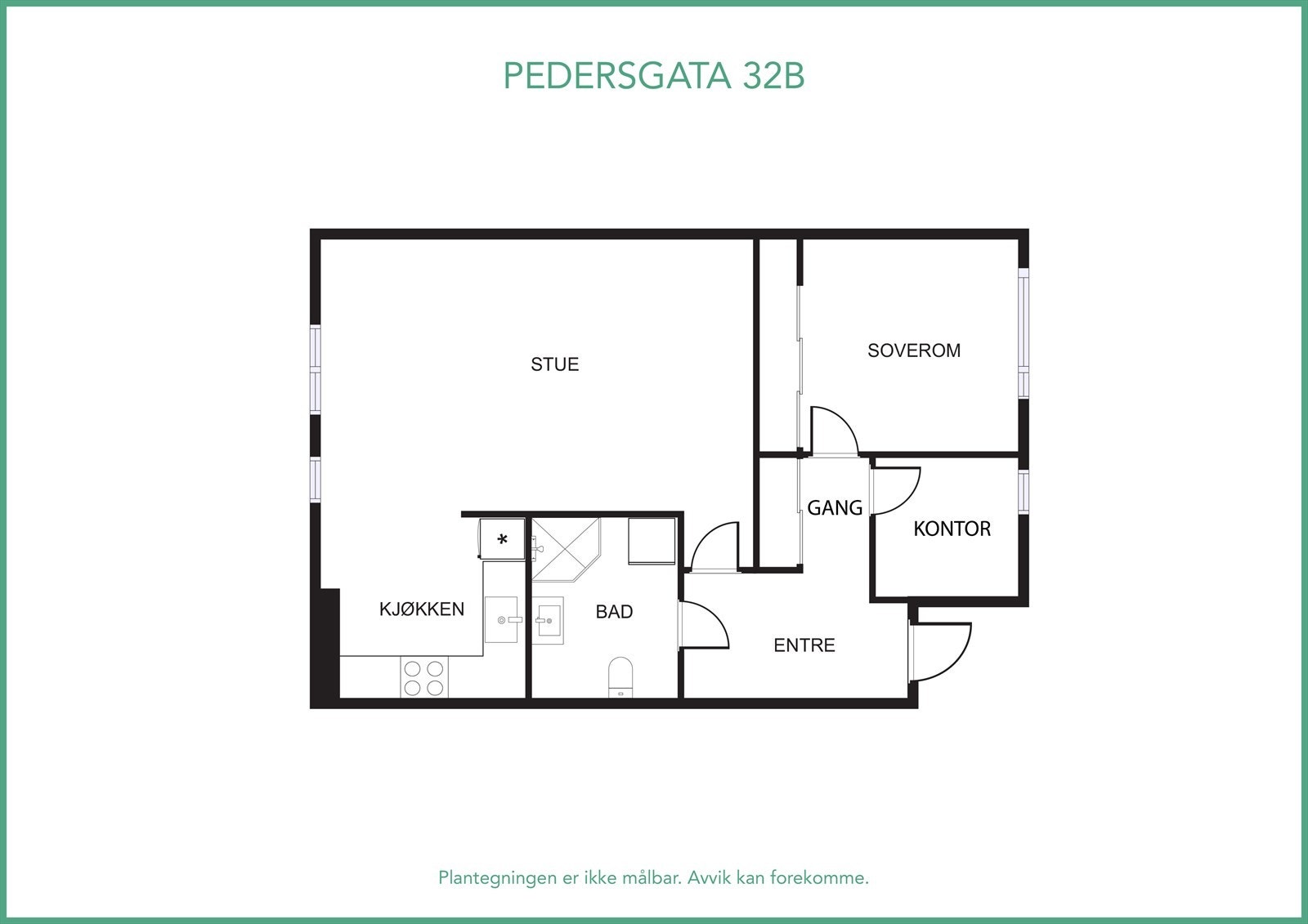 Plantegning Galleribilde
