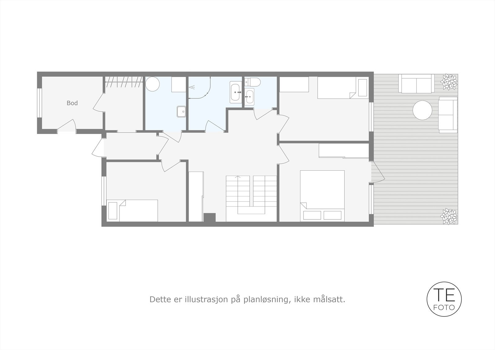 2D planskisse - 1.etg. Galleribilde