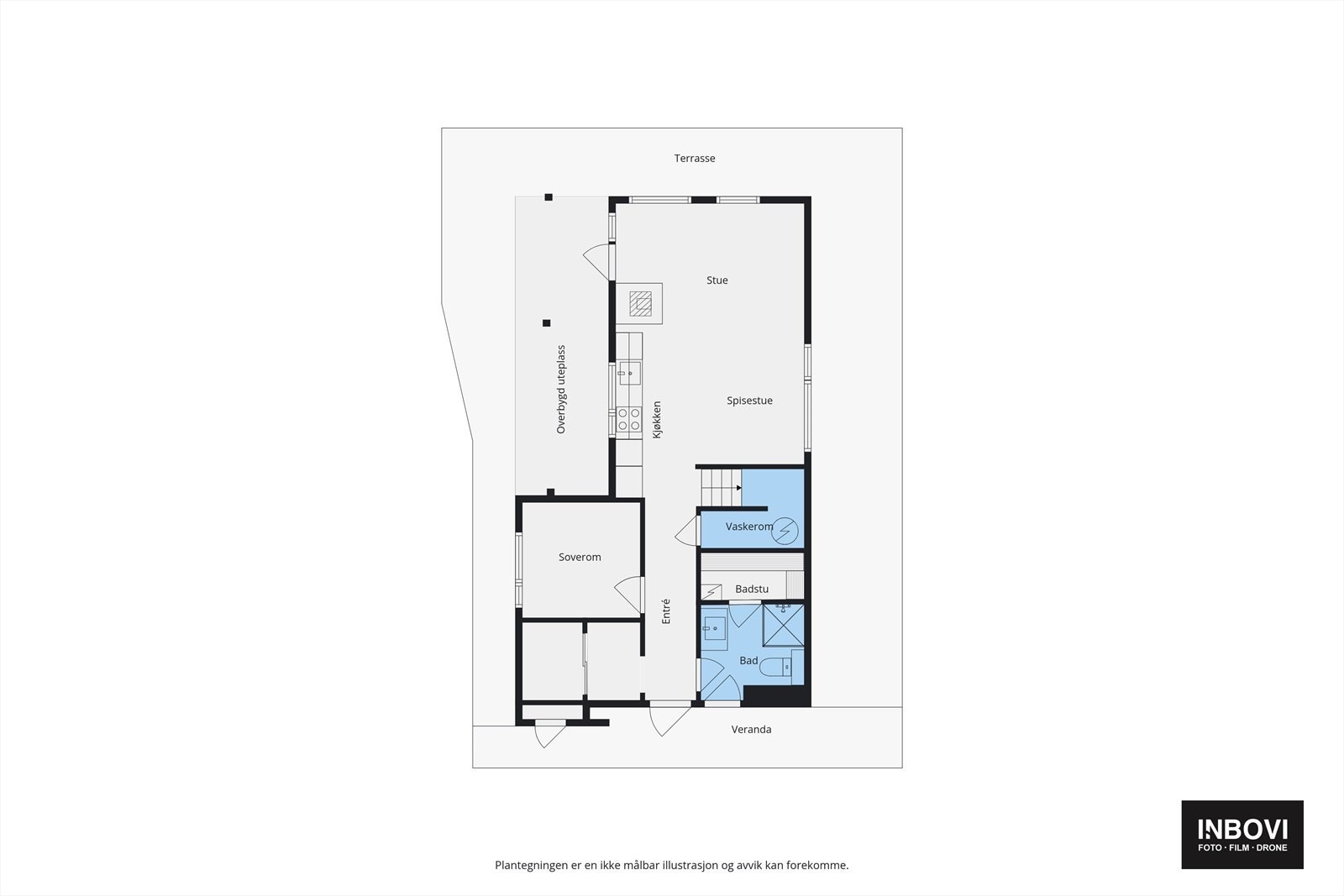 Plantegning 1.etg Galleribilde