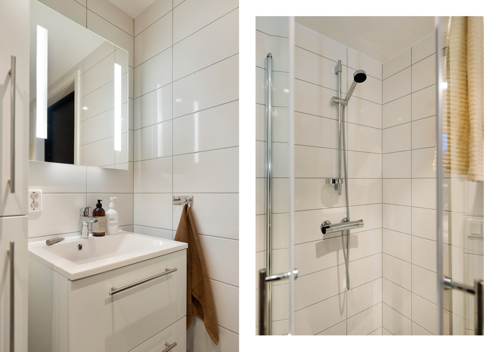 Dusjdører i klart glass Galleribilde