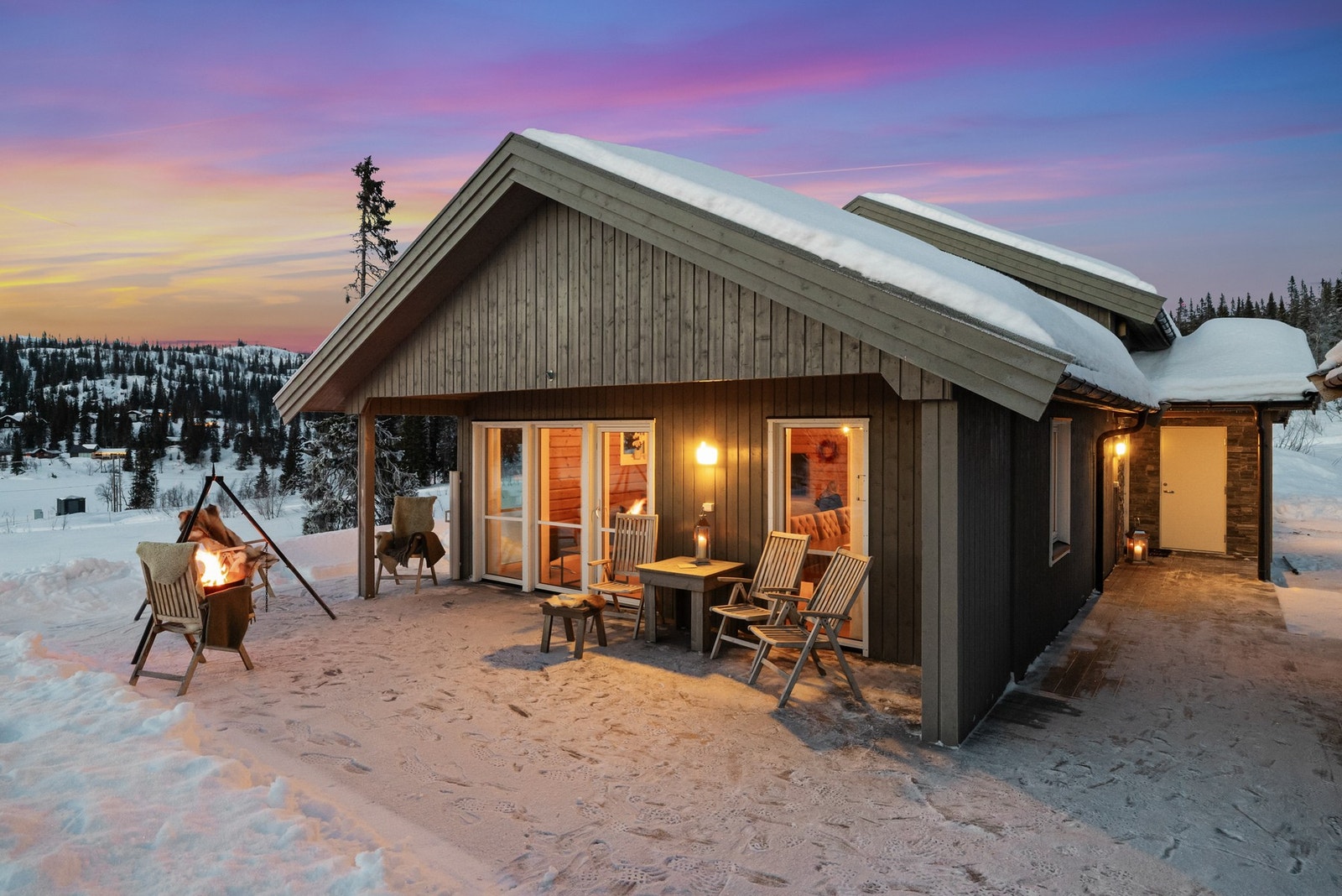 Eiendommen har en solrik beliggenhet i feltet Galleribilde