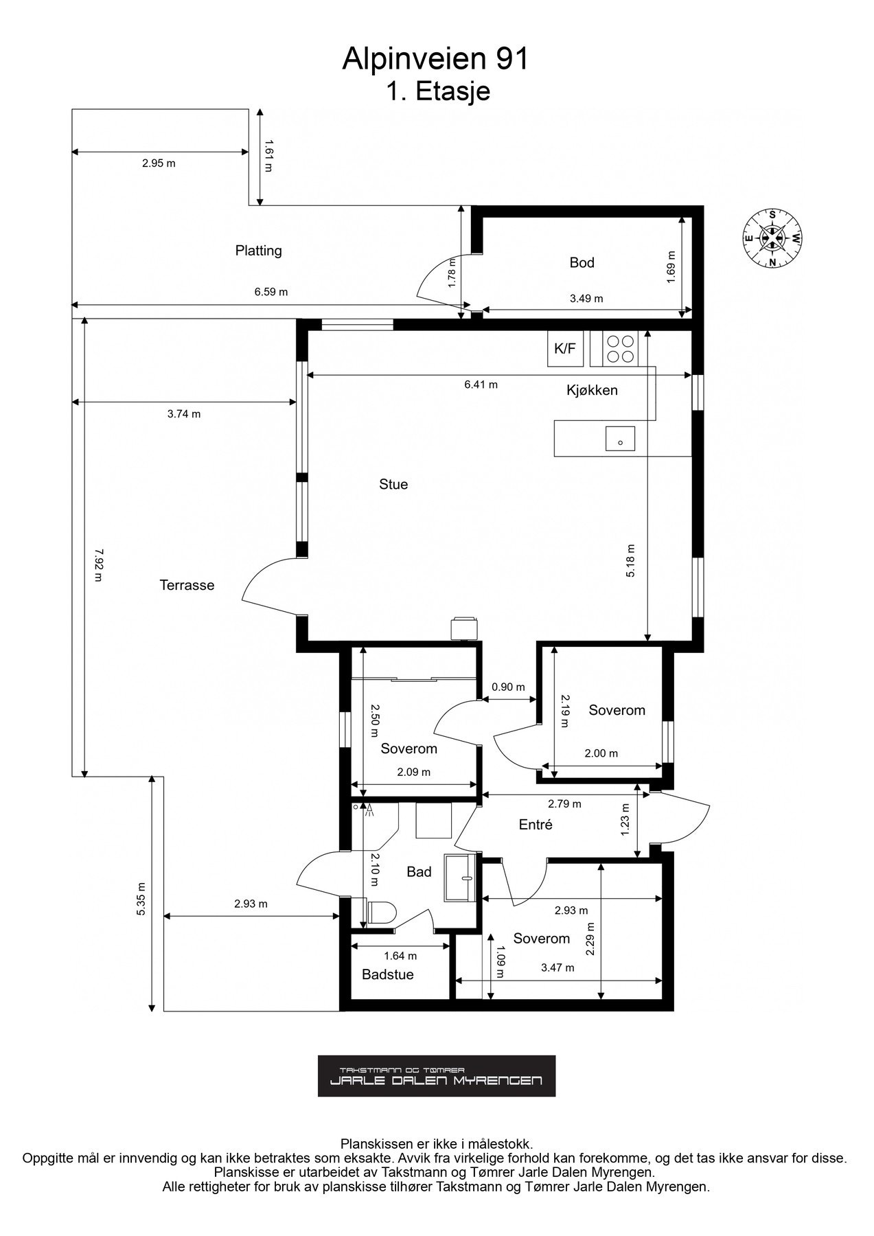 Plantegning. Galleribilde