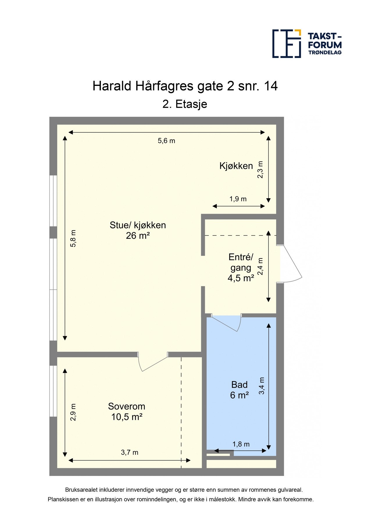 Plantegning - 2. etasje Galleribilde