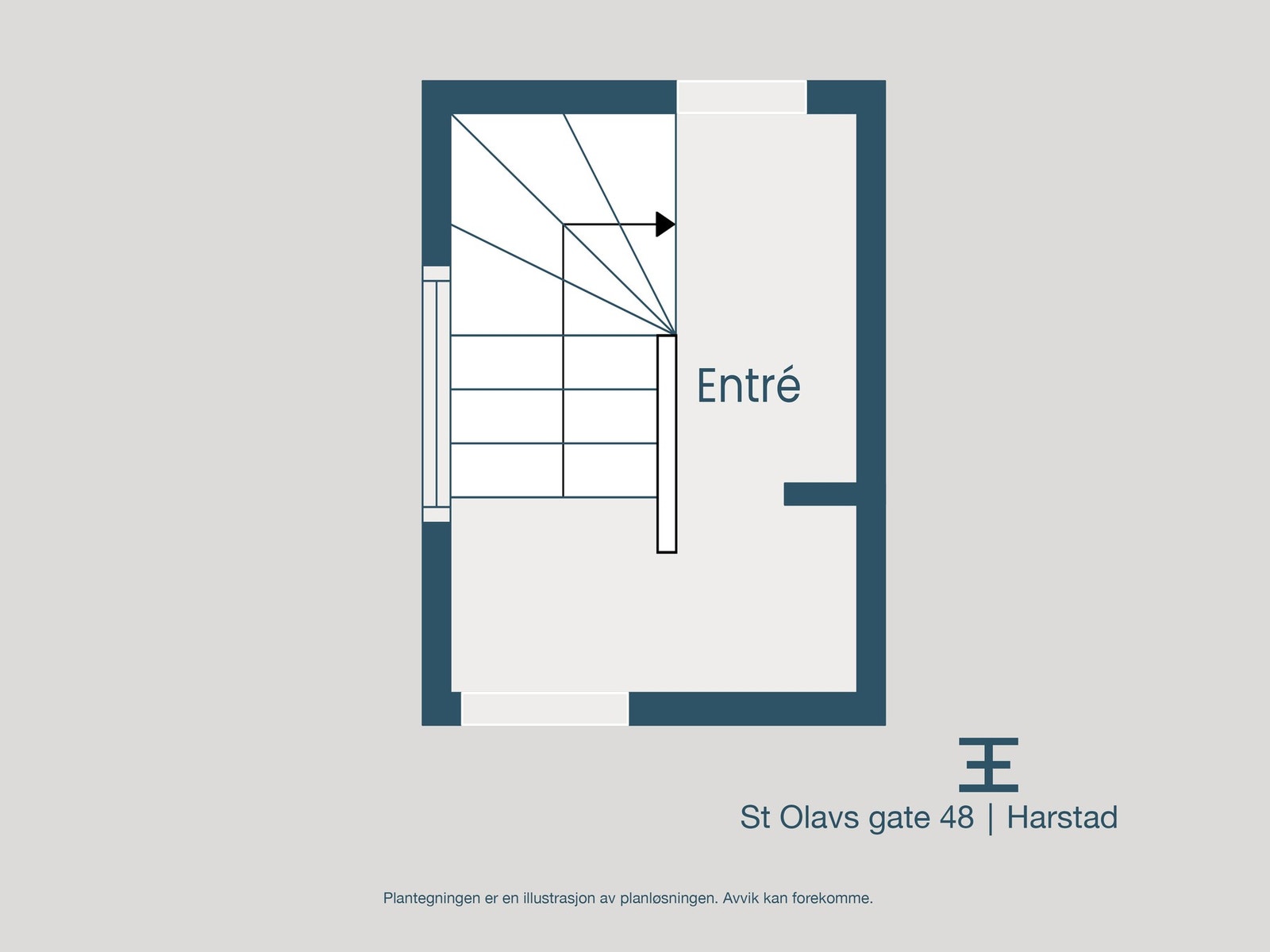 Plantegning 1. etasje Galleribilde