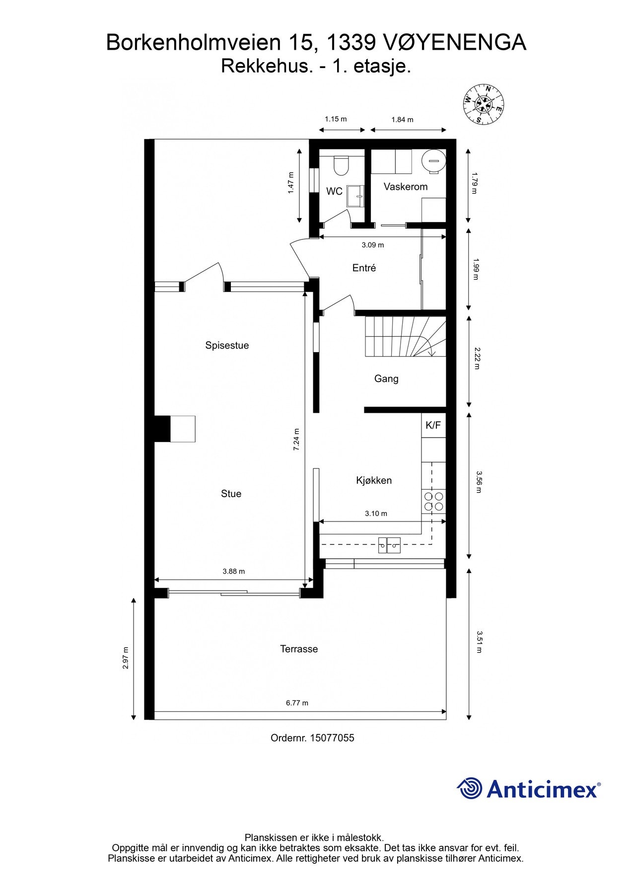 Plantegning 1. etasje Galleribilde
