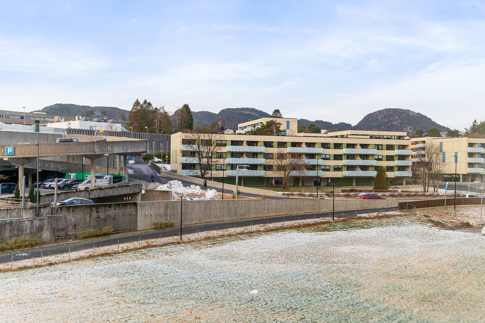 Utsikt fra balkongen Galleribilde