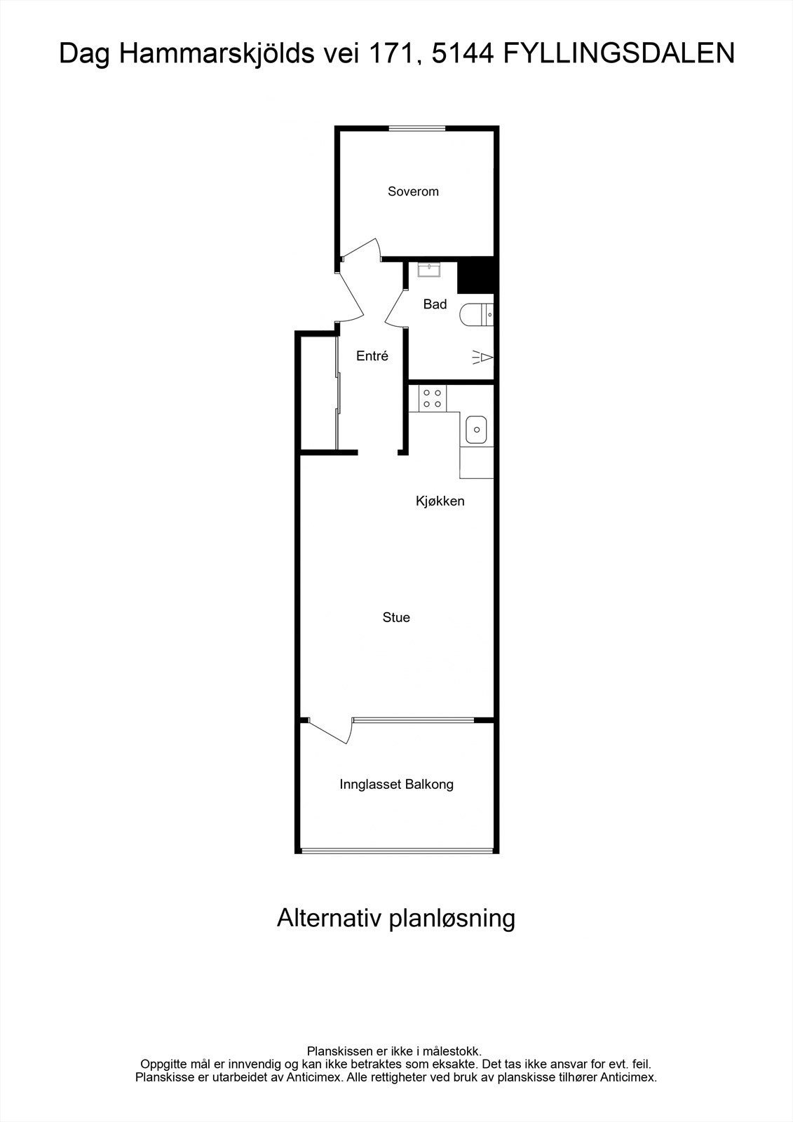 Alternativ planløsning Galleribilde