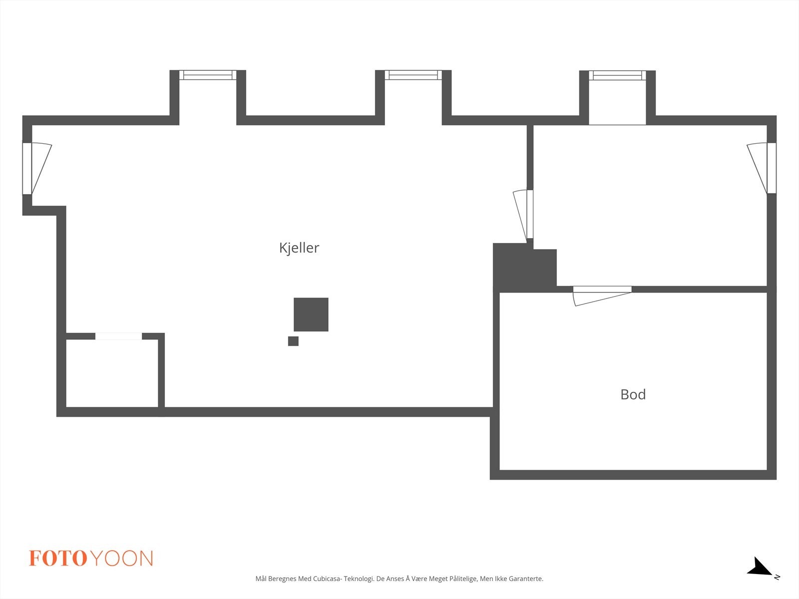 Plantegning kjeller Galleribilde
