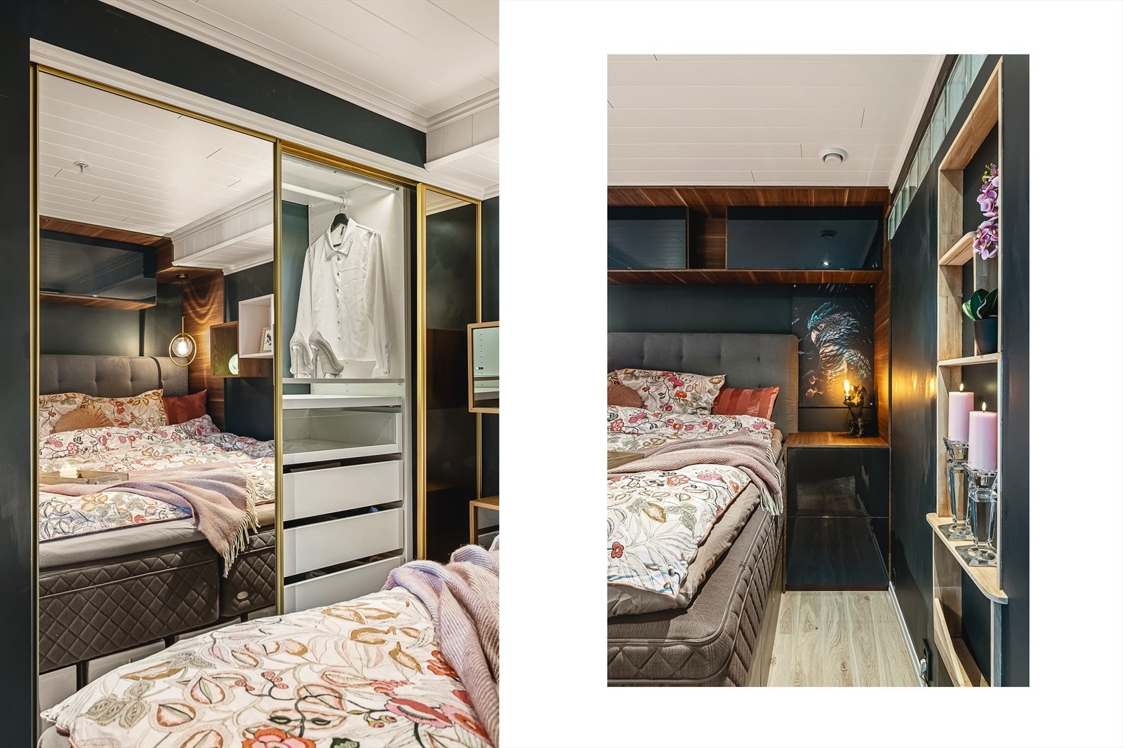 Det er plass til å innrede med seng, nattbord og garderobeløsning. Galleribilde