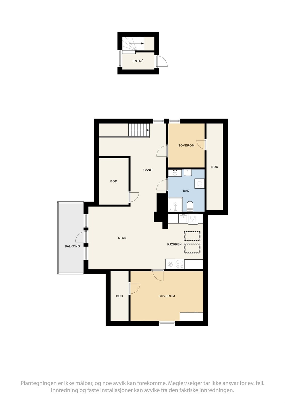 Loftsetasje + 2. etasje Galleribilde