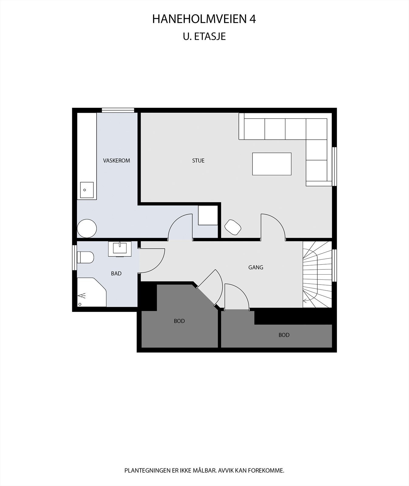 Plantegning kjeller Galleribilde