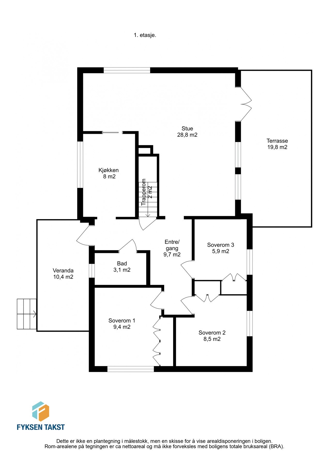 Planskisse 1.etasje Galleribilde