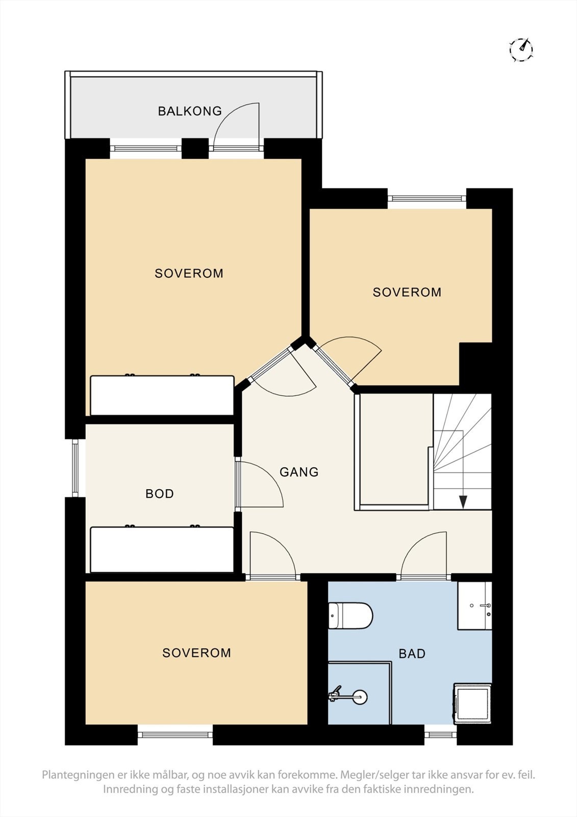 Plantegning 2. etasje Galleribilde