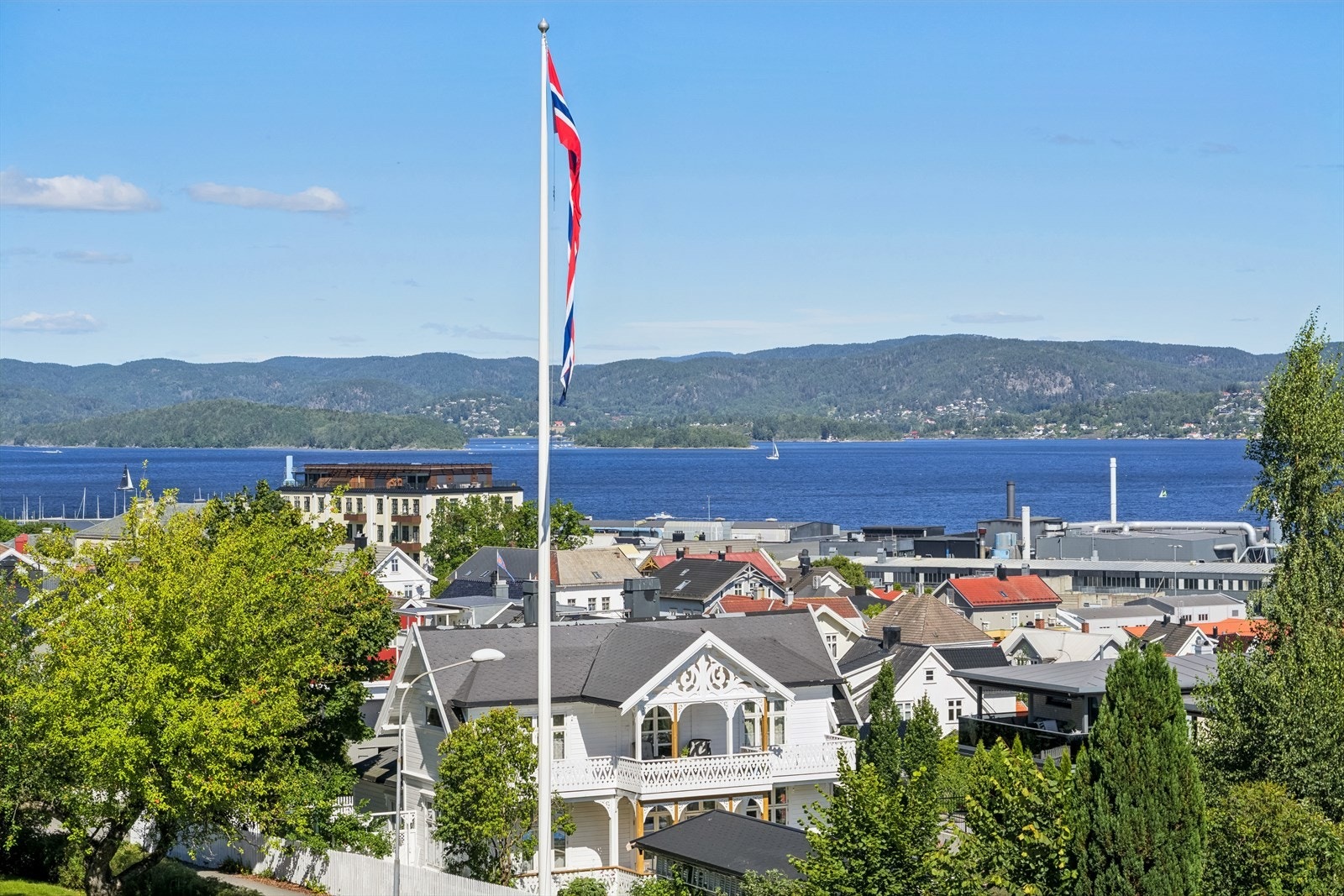 Utsiktsbilde fra balkong. Galleribilde