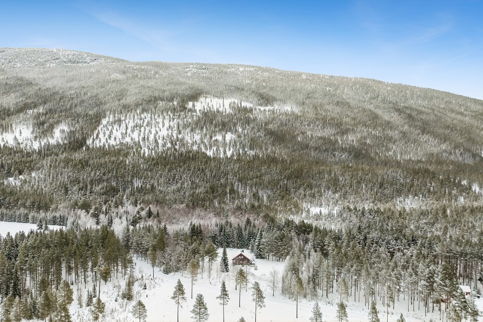 Omgitt av skogkledde åser, er dette et ideelt utgangspunkt for et aktivt friluftsliv. Galleribilde