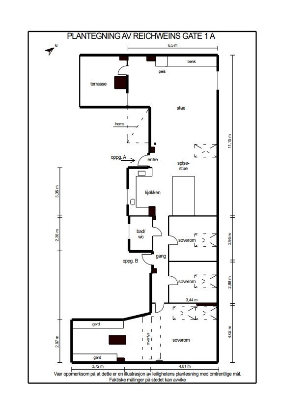 Plantegning. Galleribilde