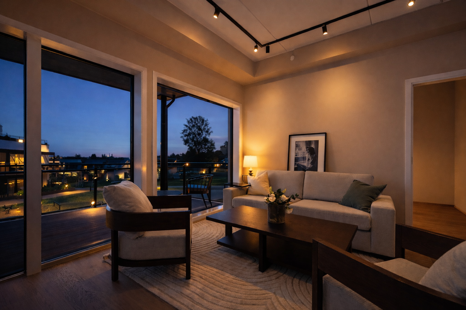 Velkommen til Eikelund 70C og denne nyere og lekre leiligheten med fantastisk og solrik beliggenhet på Mistelpark. Det opplyses at bildet er redigert og kun ment som illustrasjon. Originalbildet ligger vedlagt i annonsen Galleribilde