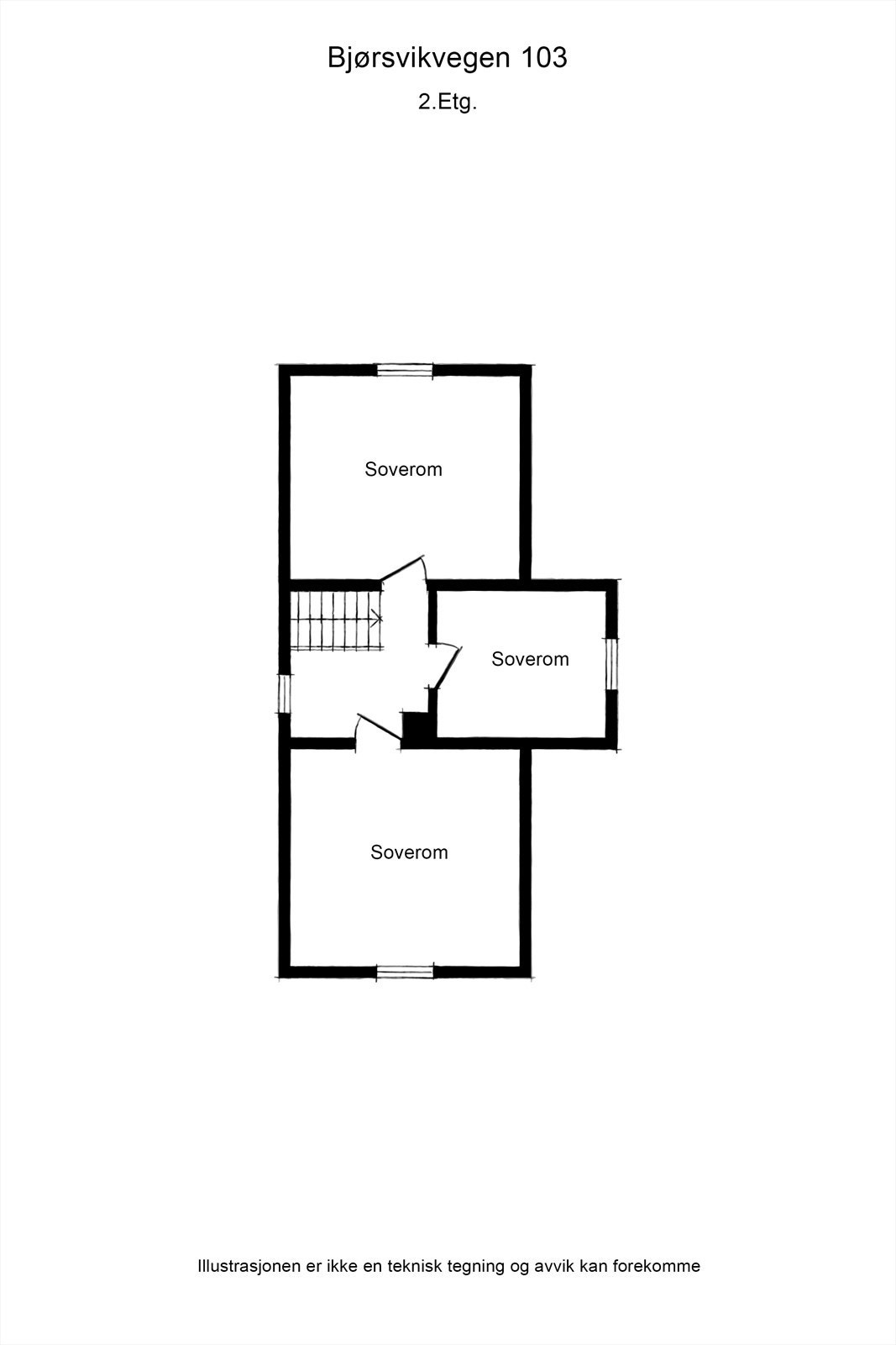Plantegning 2.etg Galleribilde