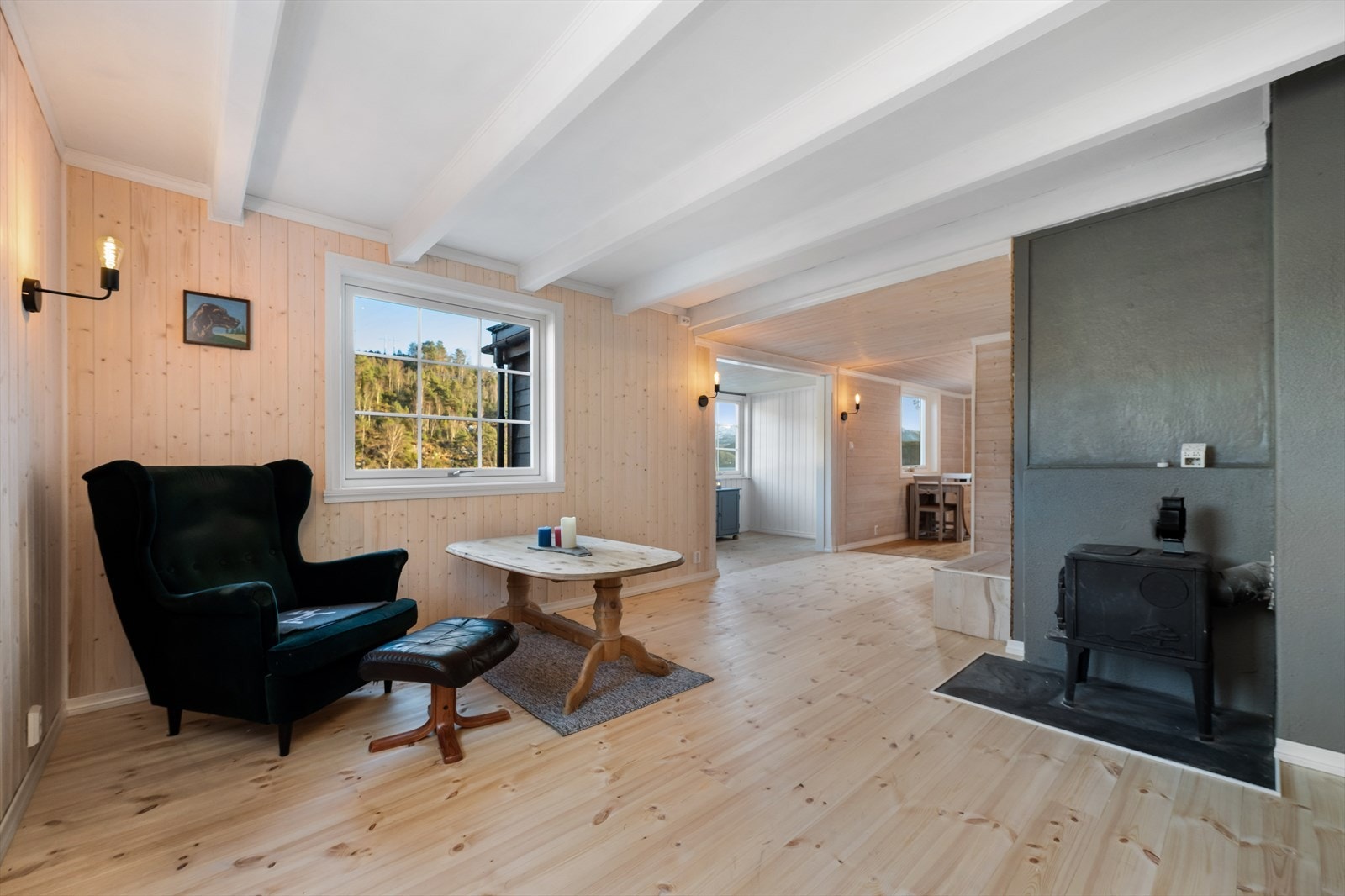 Vedovn gir effektiv oppvarming på kalde dager Galleribilde