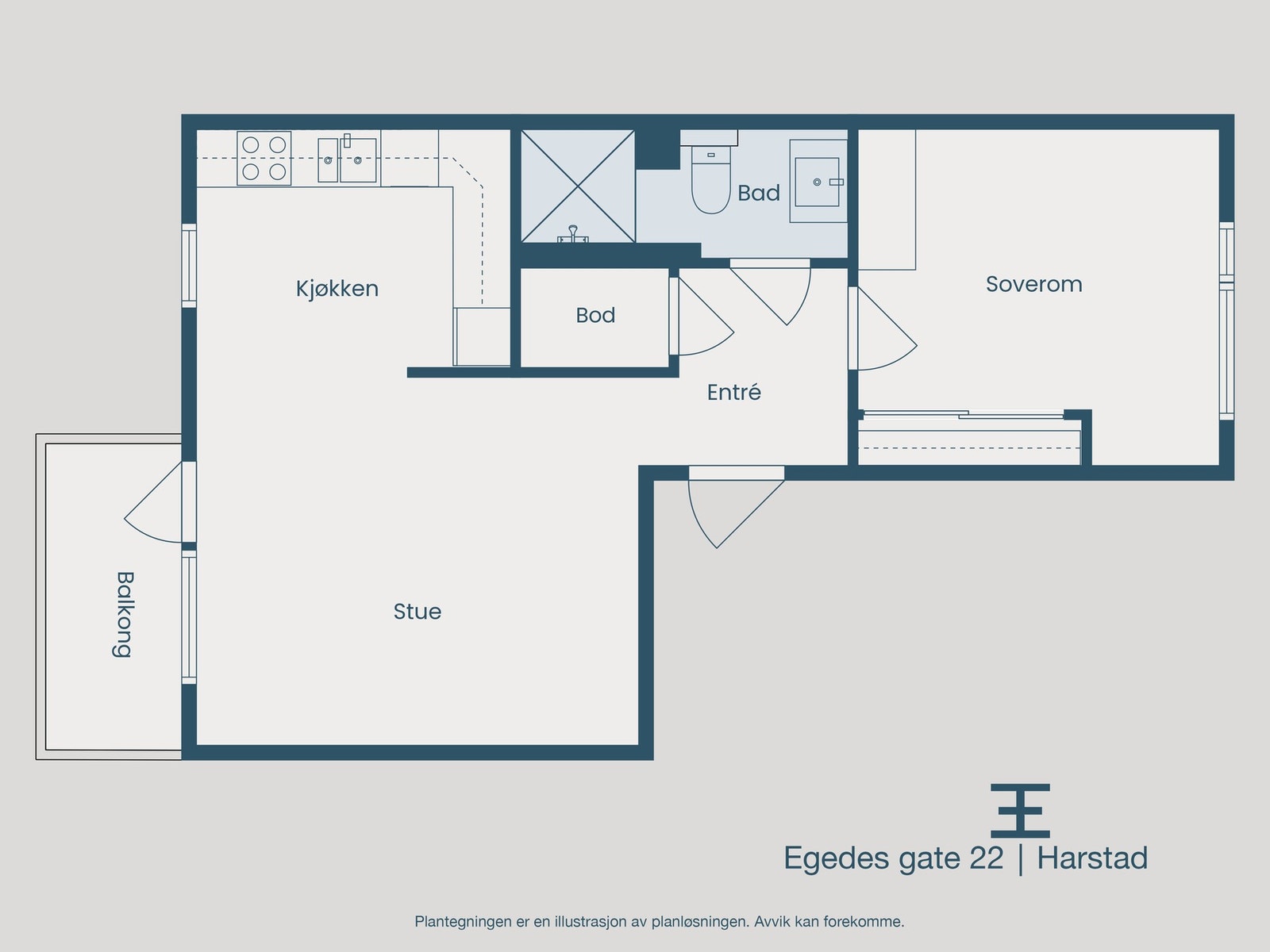Planskisse Galleribilde