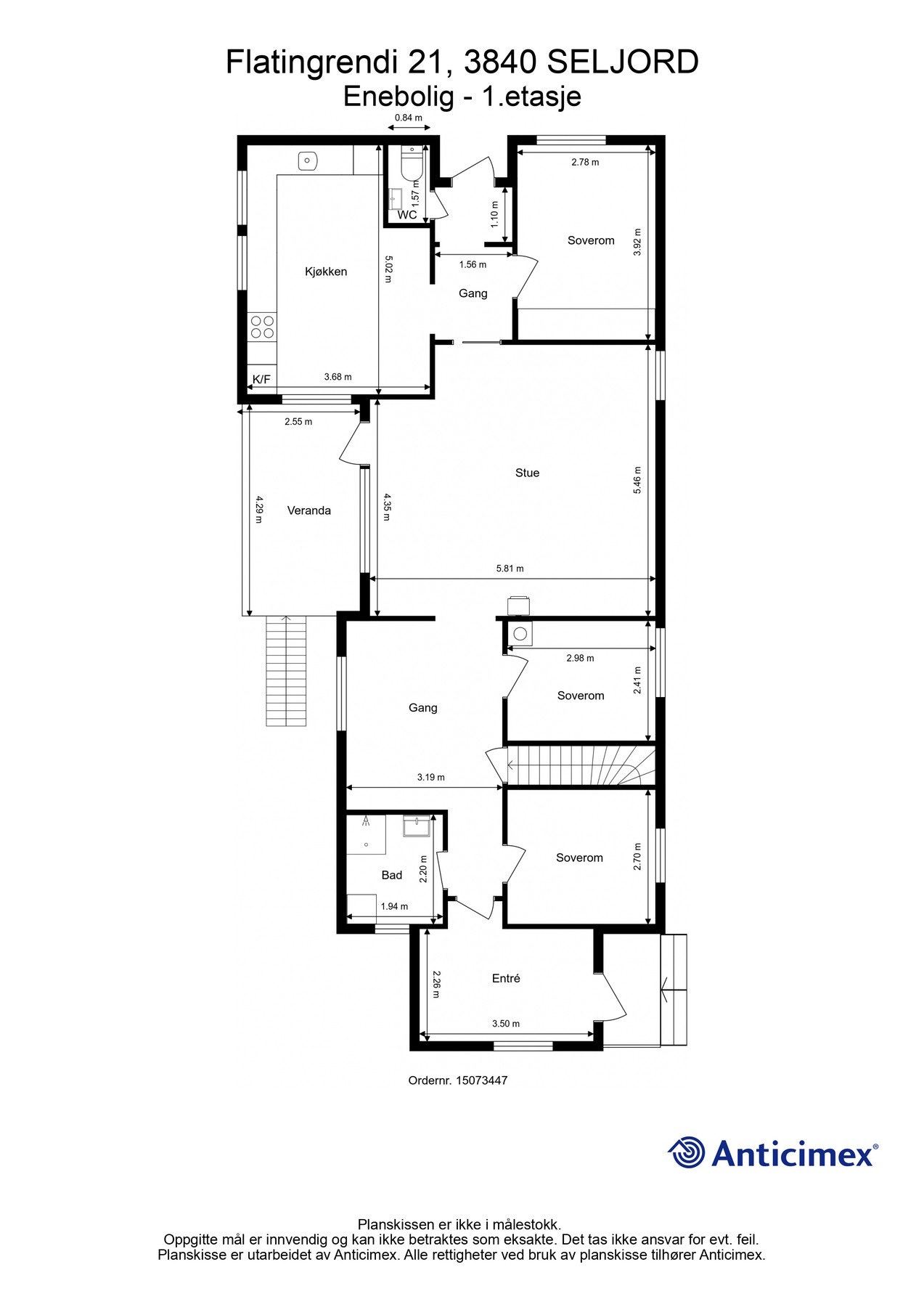 Plantegning 1. etasje. Galleribilde