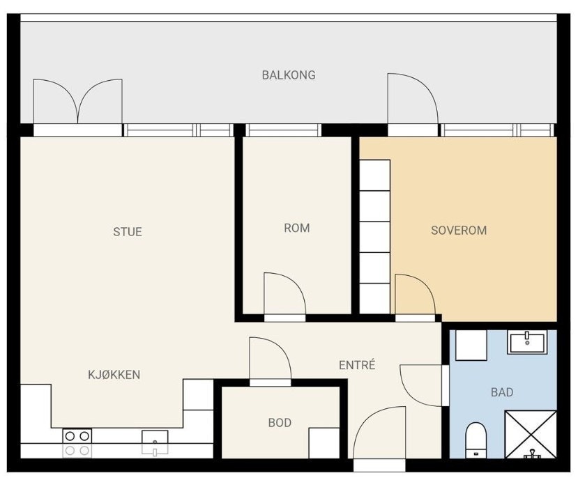 Plantegning Galleribilde