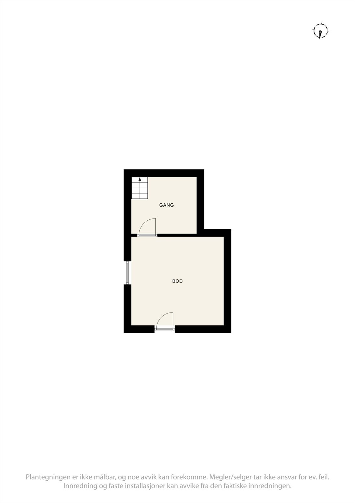 Plantegning kjeller. Galleribilde