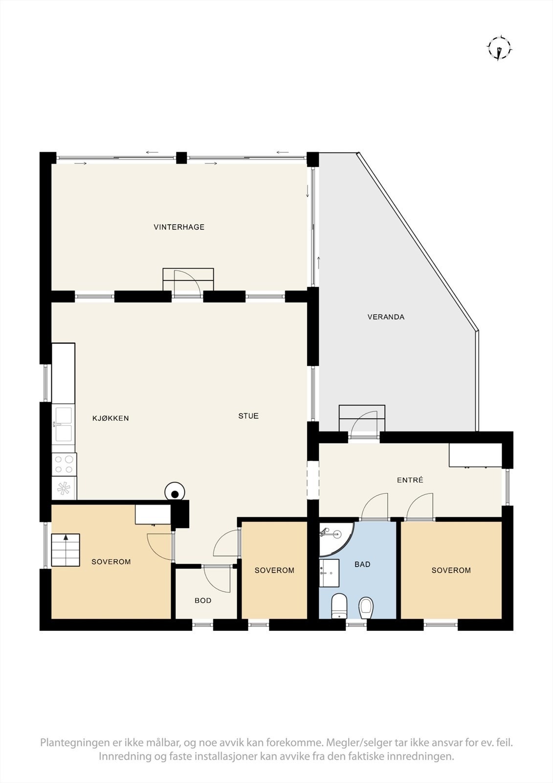 Plantegning hovedplan. Galleribilde