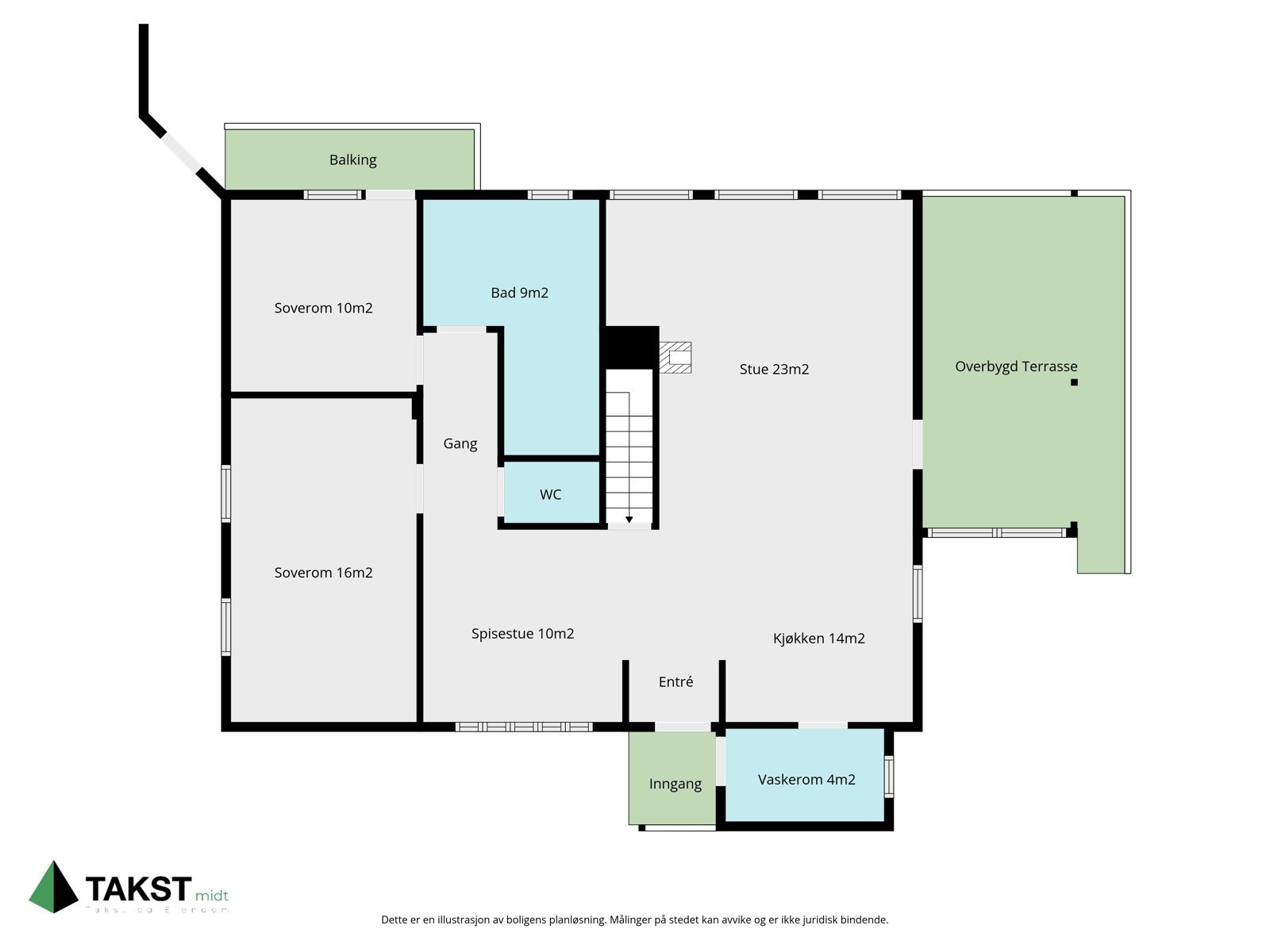 Planskisse 1.etg. Galleribilde