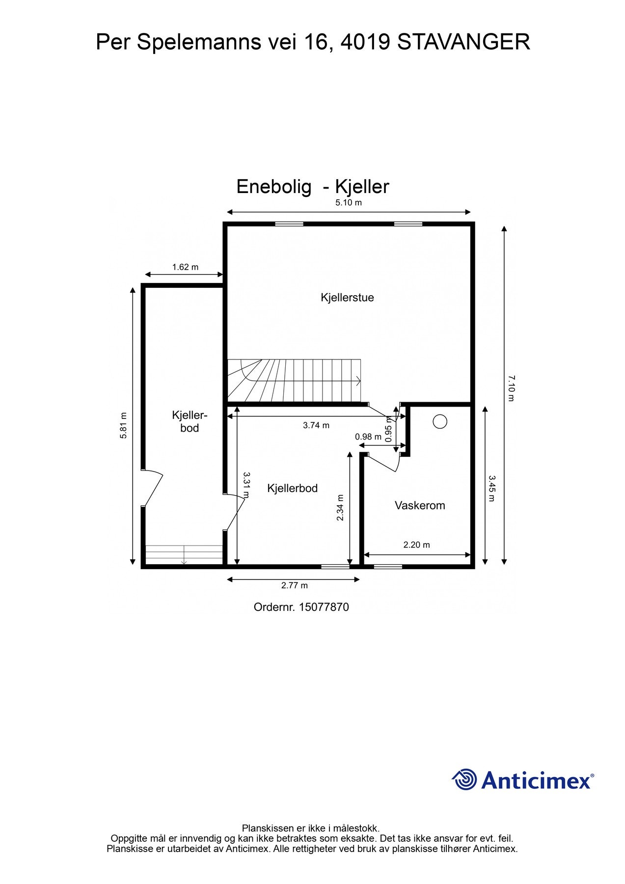 Plantegning U.etg. Kan avvike fra de faktiske forhold Galleribilde