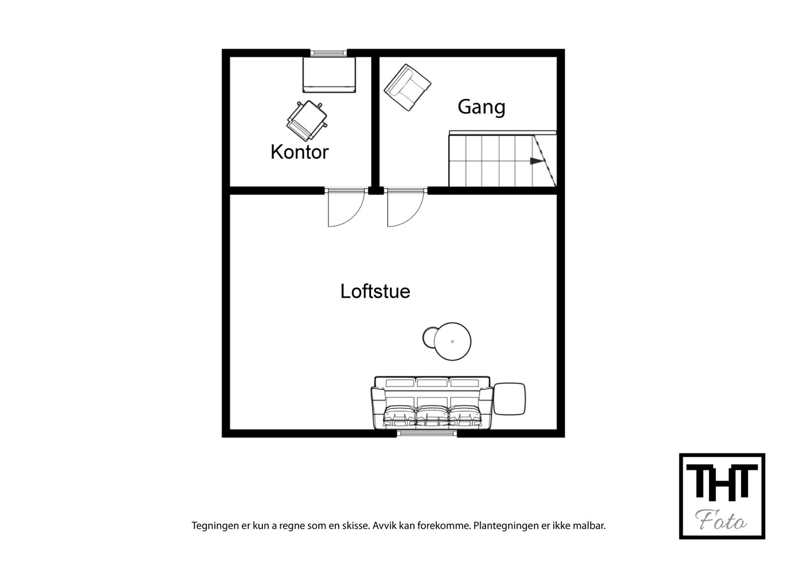 Plantegning 2. etg Galleribilde