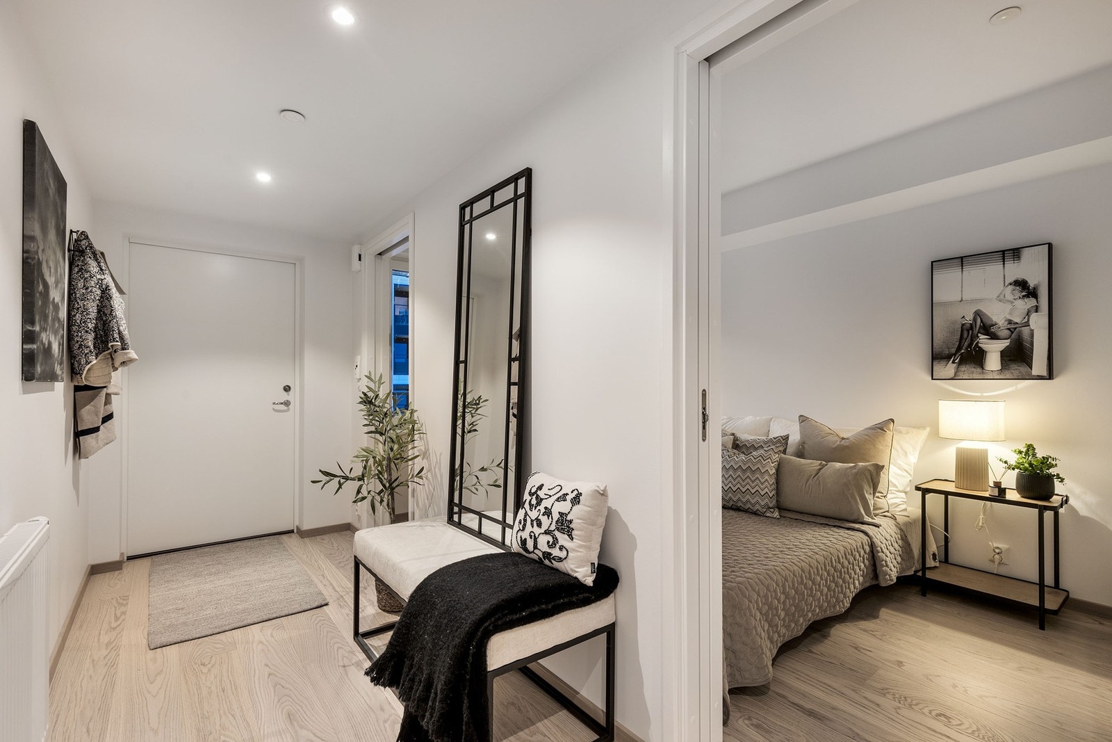 Inngang soverom Galleribilde