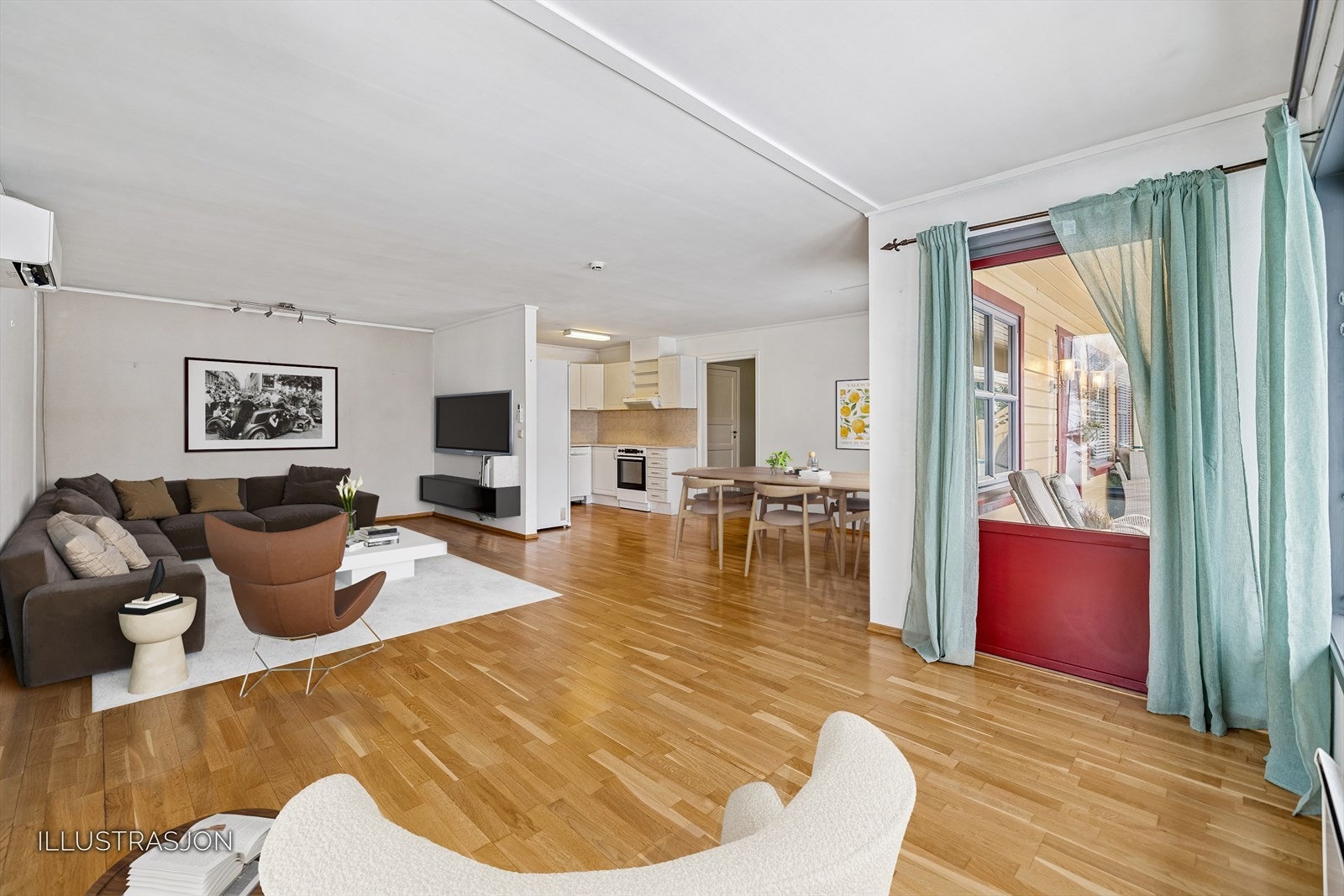 Velkommen til Stasjonsvegen 1 - En skjermet leilighet i 1. etasje med hageflekk! Galleribilde