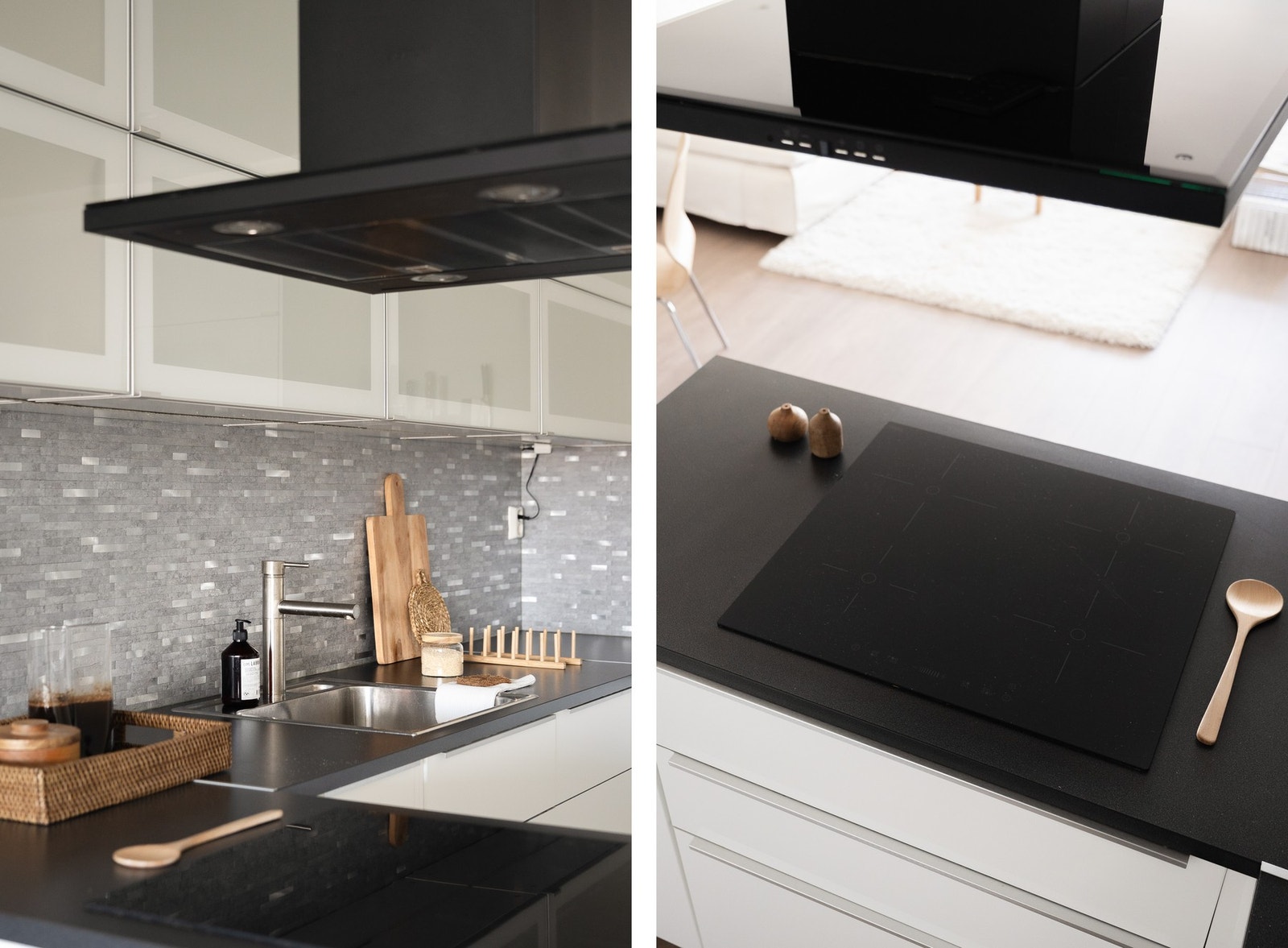 På kjøkkenet er det integrert stekeovn, ventilator, komfyr, oppvaskmaskin og kjøl/fryseskap. Galleribilde