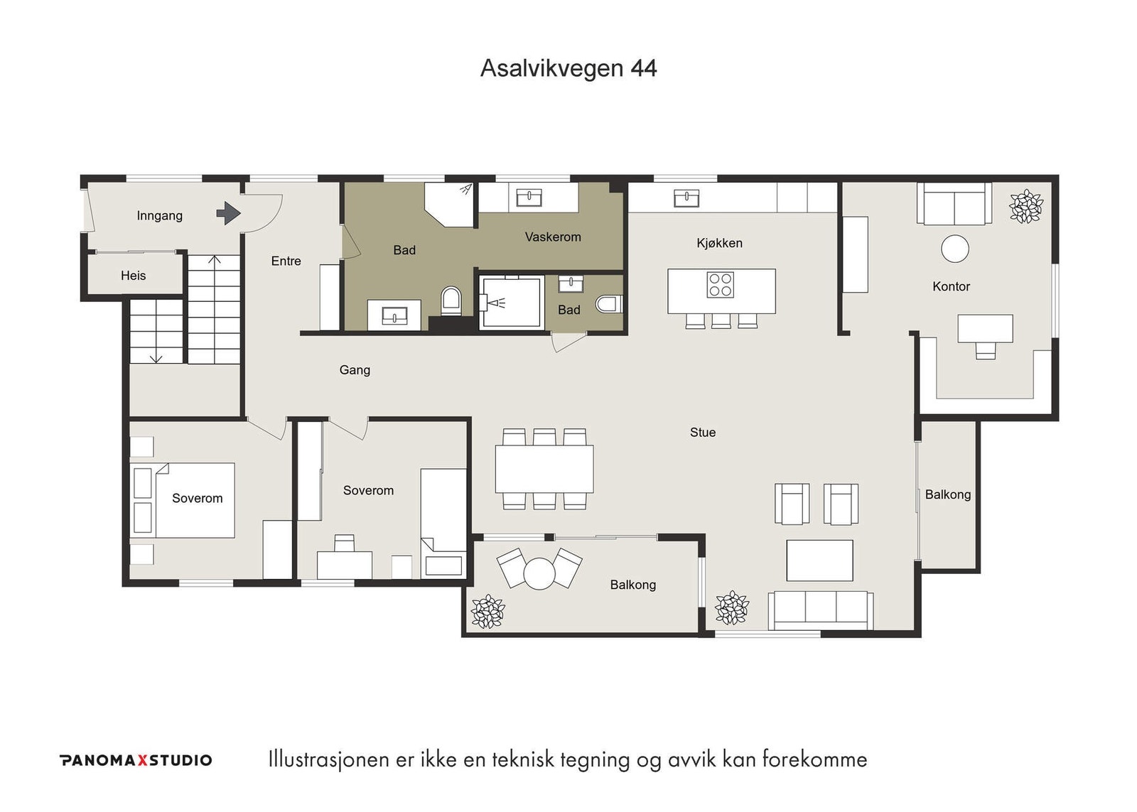 Plantegning. Galleribilde