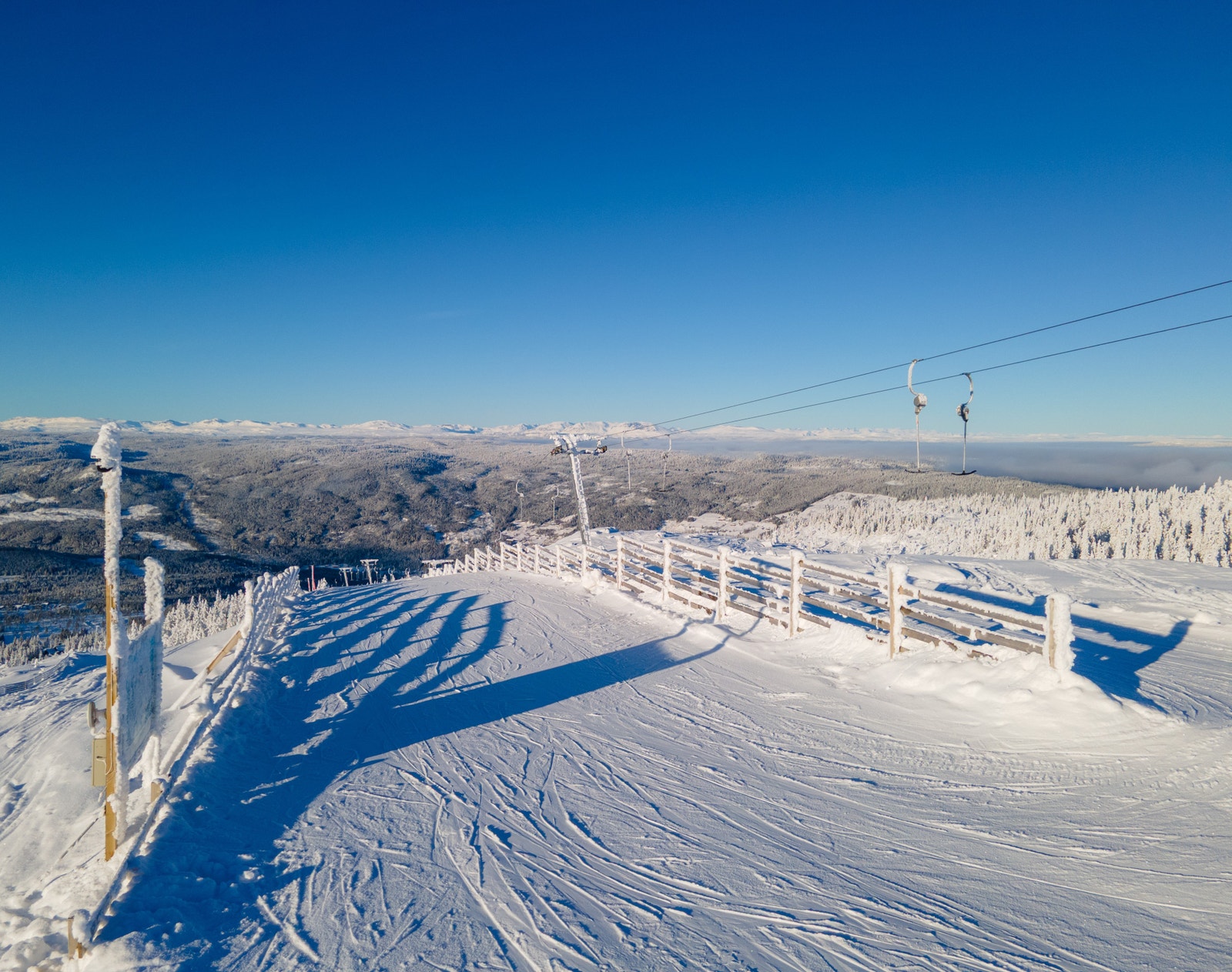Panoramaheisen, herfra sklir du hjem til hytta på Seterfeltet Galleribilde