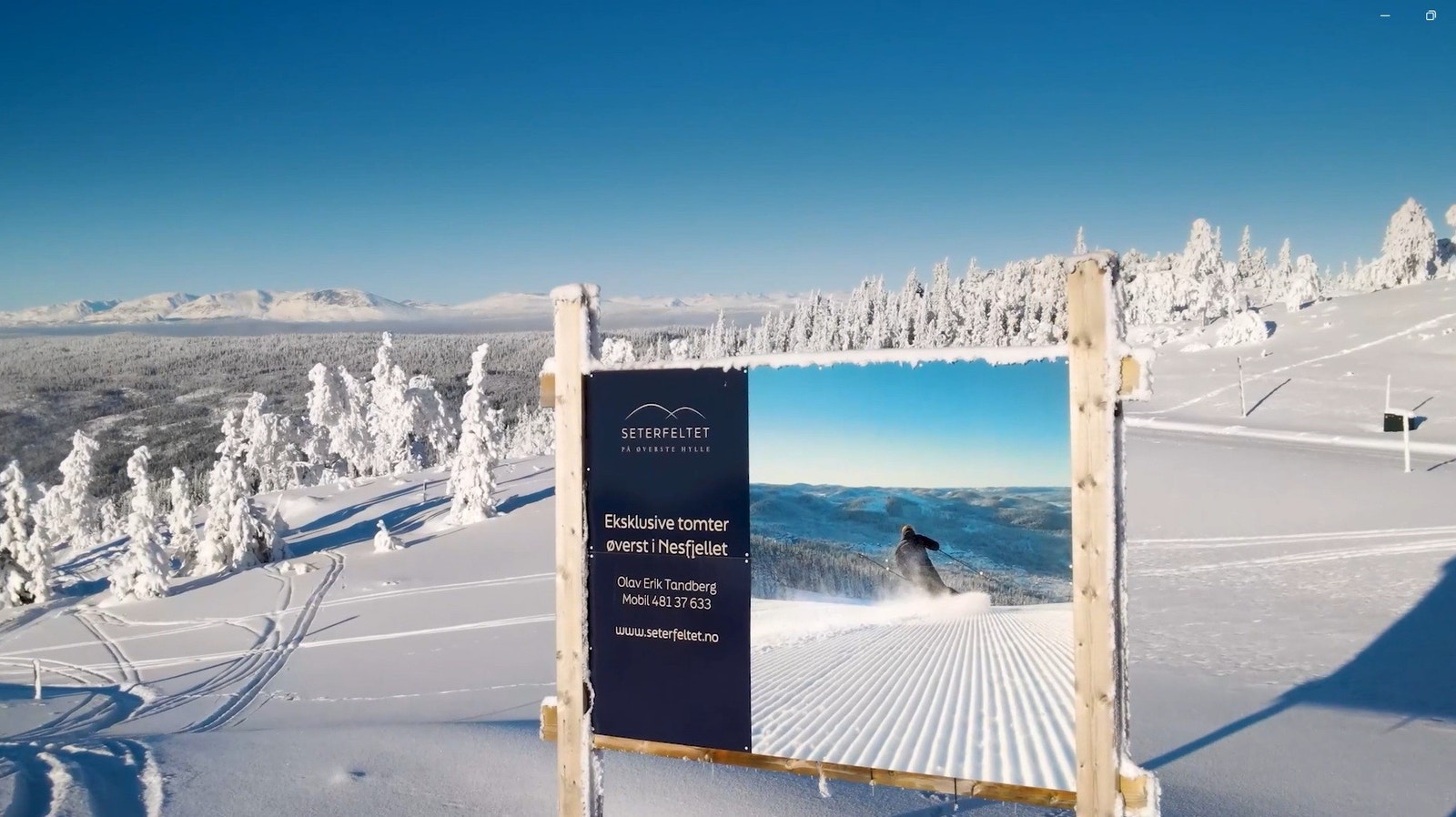 Velkommen til Seterfeltet. Store tomter øverst i Natten, Nesfjellet Galleribilde