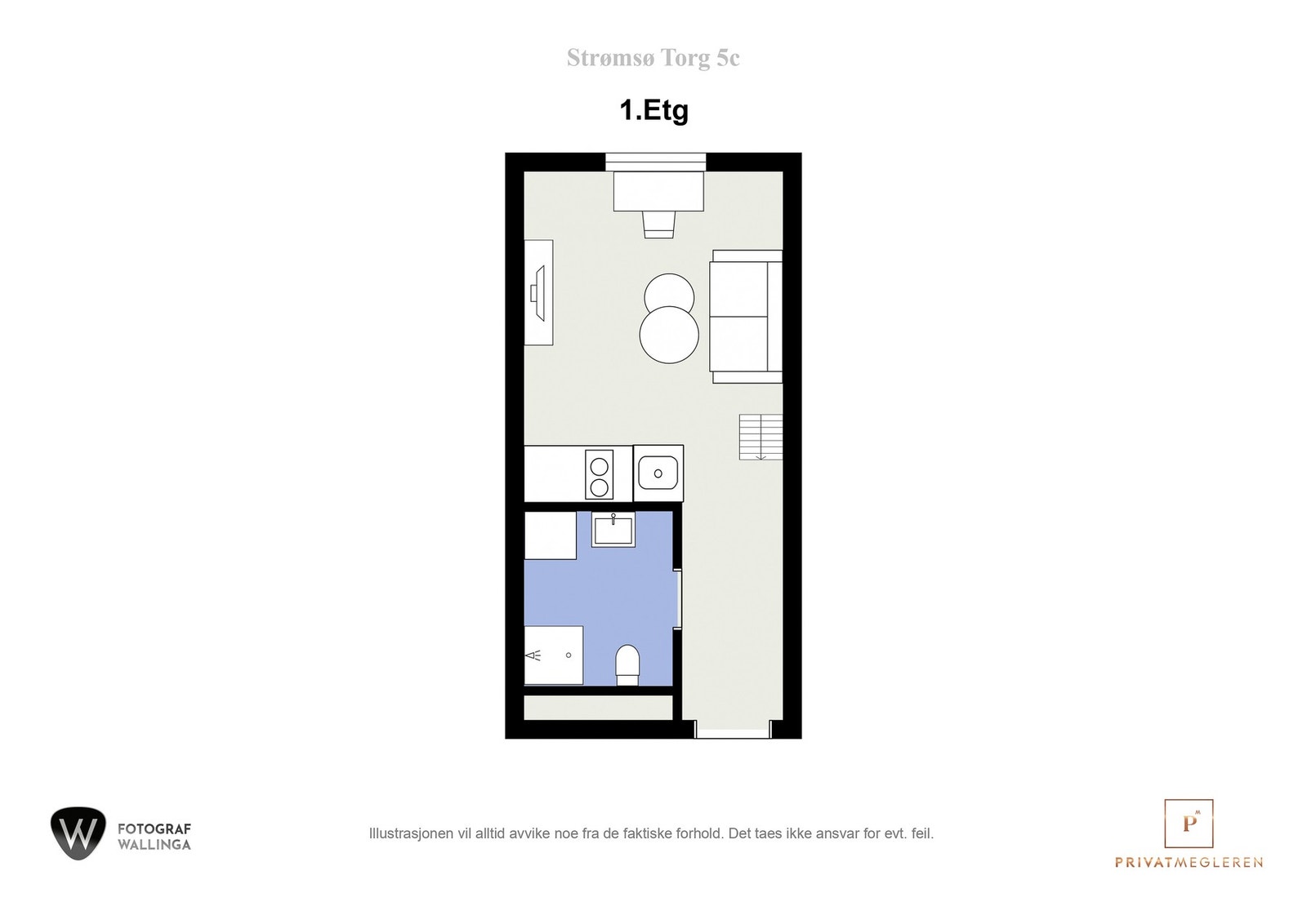 Plantegning 1. etasje, Galleribilde