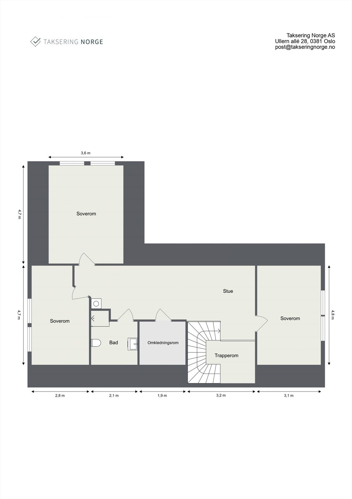 Plantegning 2. etasje Galleribilde