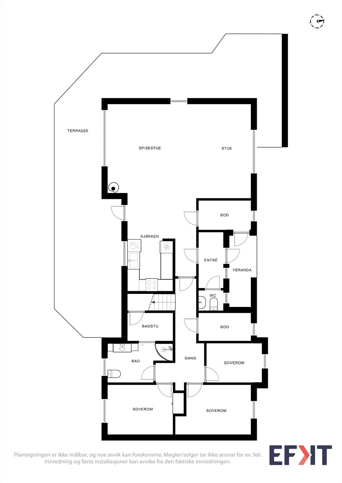 - Plantegning 1. etasje - Galleribilde