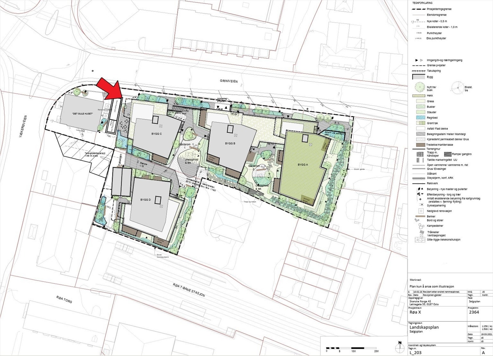 Landskapsplan med makering av beliggenhet. Avvik kan forekomme. Galleribilde