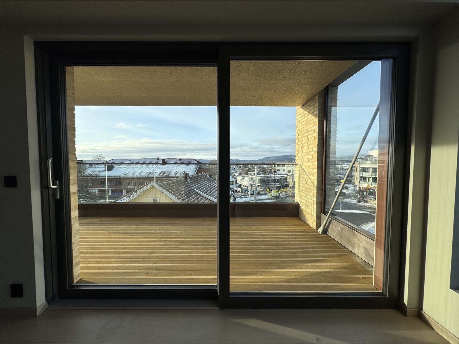 Bilde fra byggeplass, 29/1-26. Galleribilde