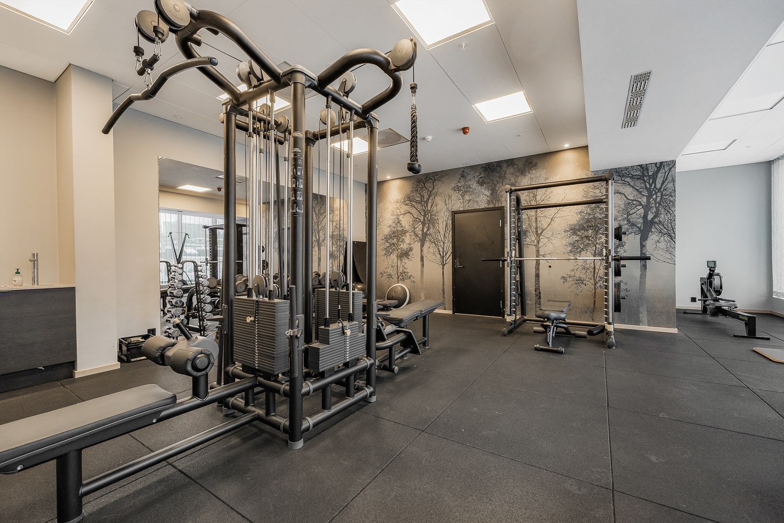 Som beboer har du også tilgang til felles treningsrom i bygget. Galleribilde