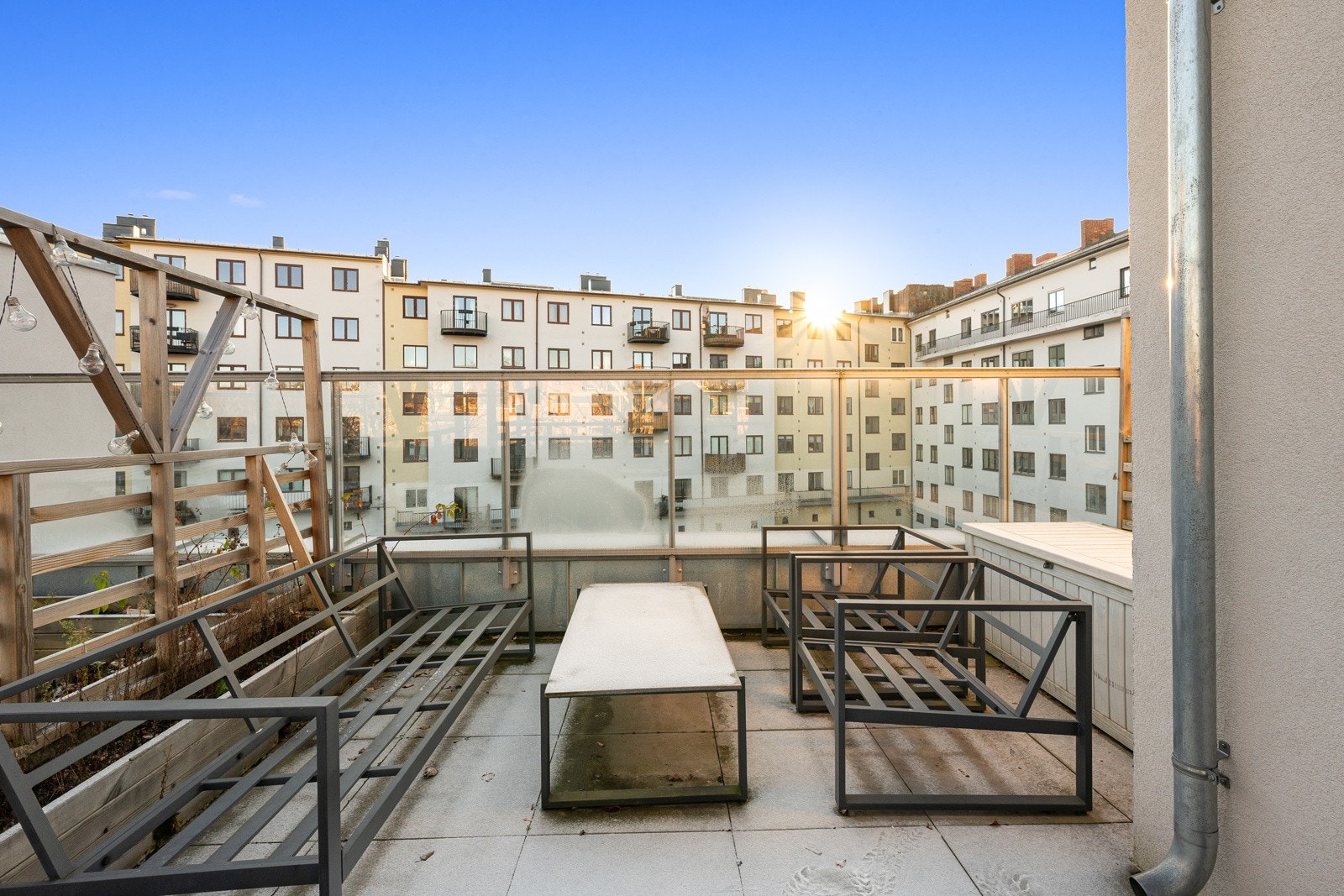 Privat andel av takparsell - Her er det god plass til å møblere etter eget ønske Galleribilde