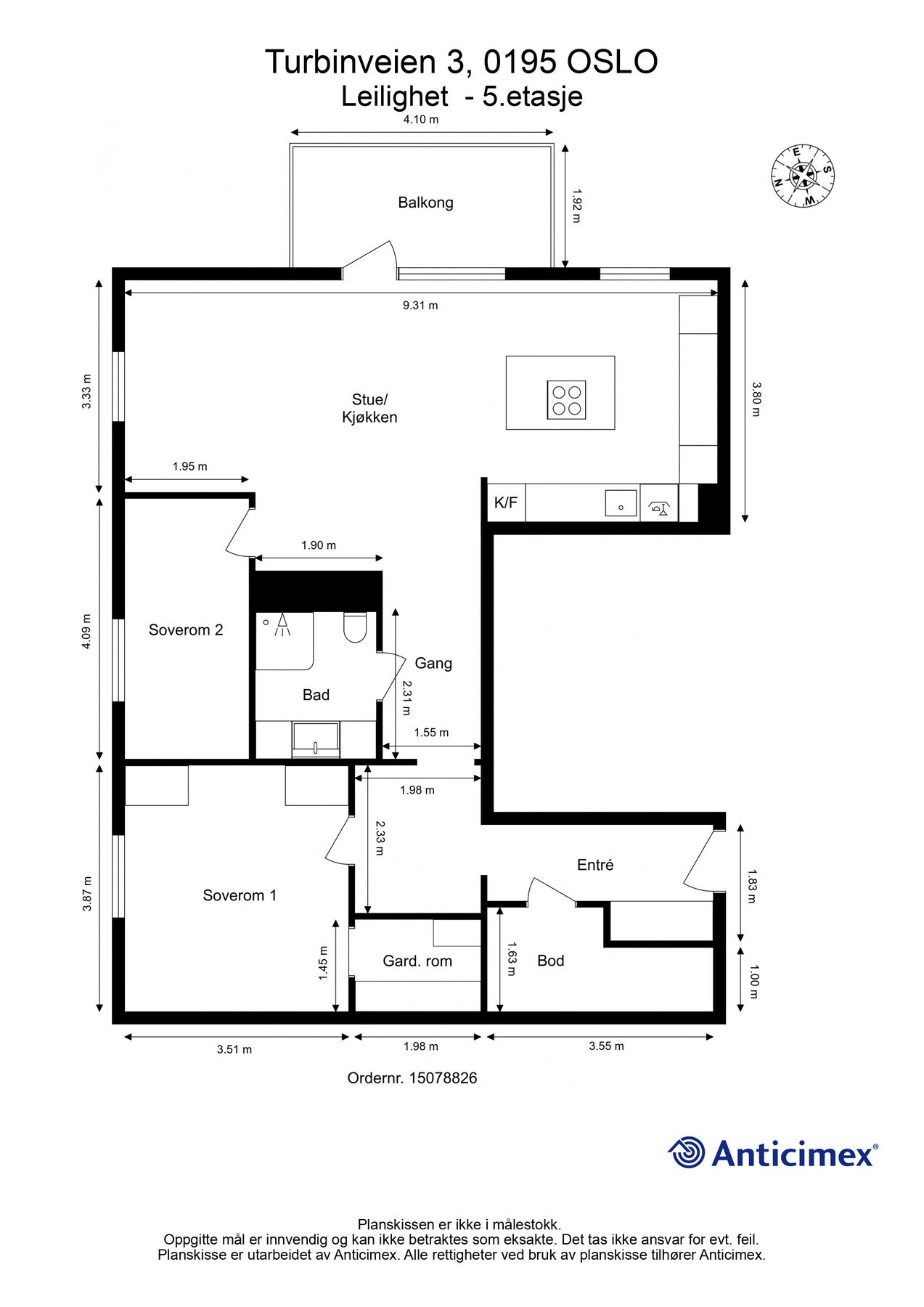 Plantegning. Galleribilde