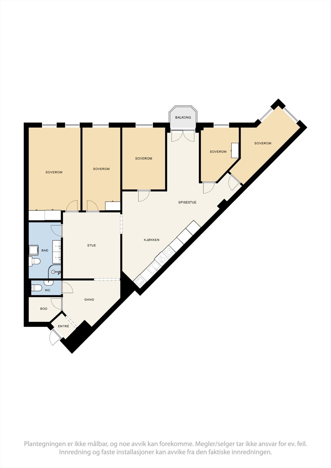 Plantegning 4. Etg - Øvre Torvgate 11C. Galleribilde
