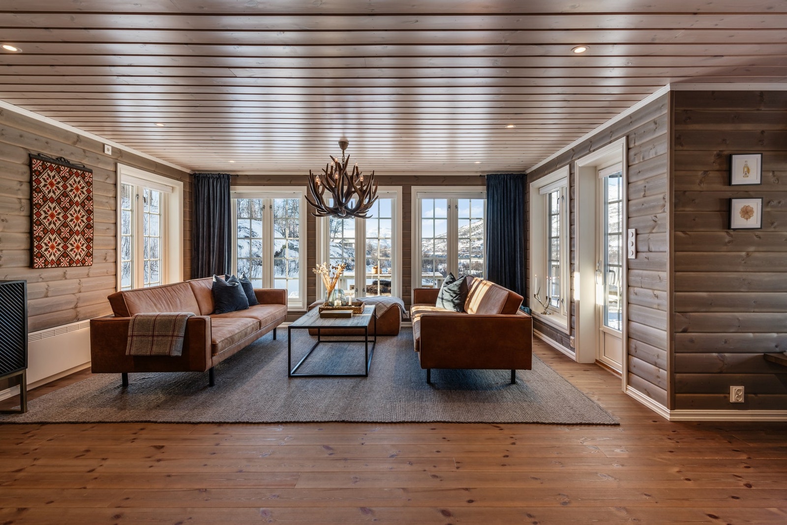 Lys og åpen stue Galleribilde